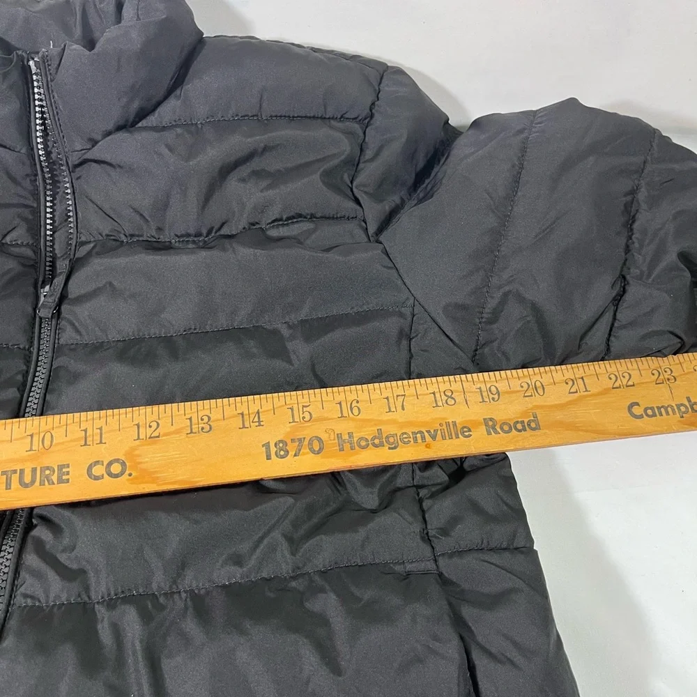 THE CHILDREN PLACE YOUTH‎ PUFFER COAT ZIP UP POCKETS LG 10-12 BLACK NEW